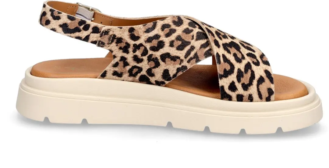 Tamaris Leopard Sandalen bruin Leer - Dames - Maat 41 - afbeelding 2 van 6