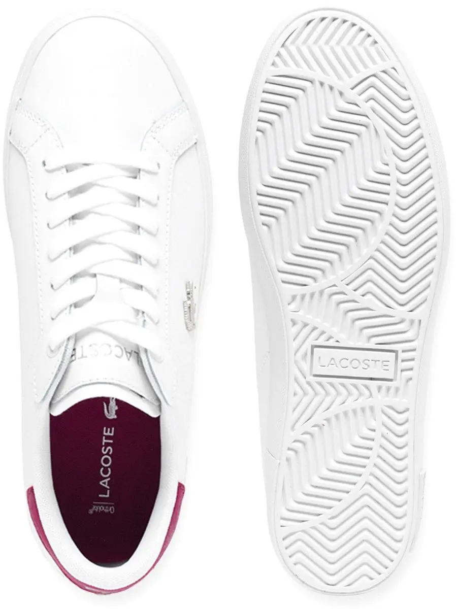Lacoste Powercourt Sneakers Dames 41 - Wit/Paars - afbeelding 2 van 6