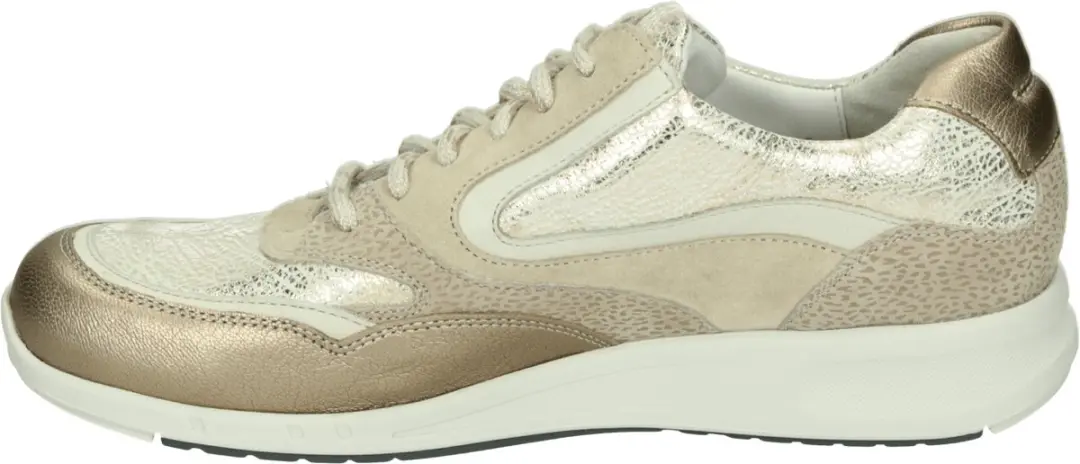 Durea 6306 H GO Dames Sneakers - Wit/Beige - 38.5 - afbeelding 6 van 6