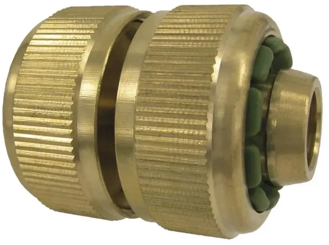 Slangkoppeling en reparateur met insteeksysteem 3/4 inch van messing