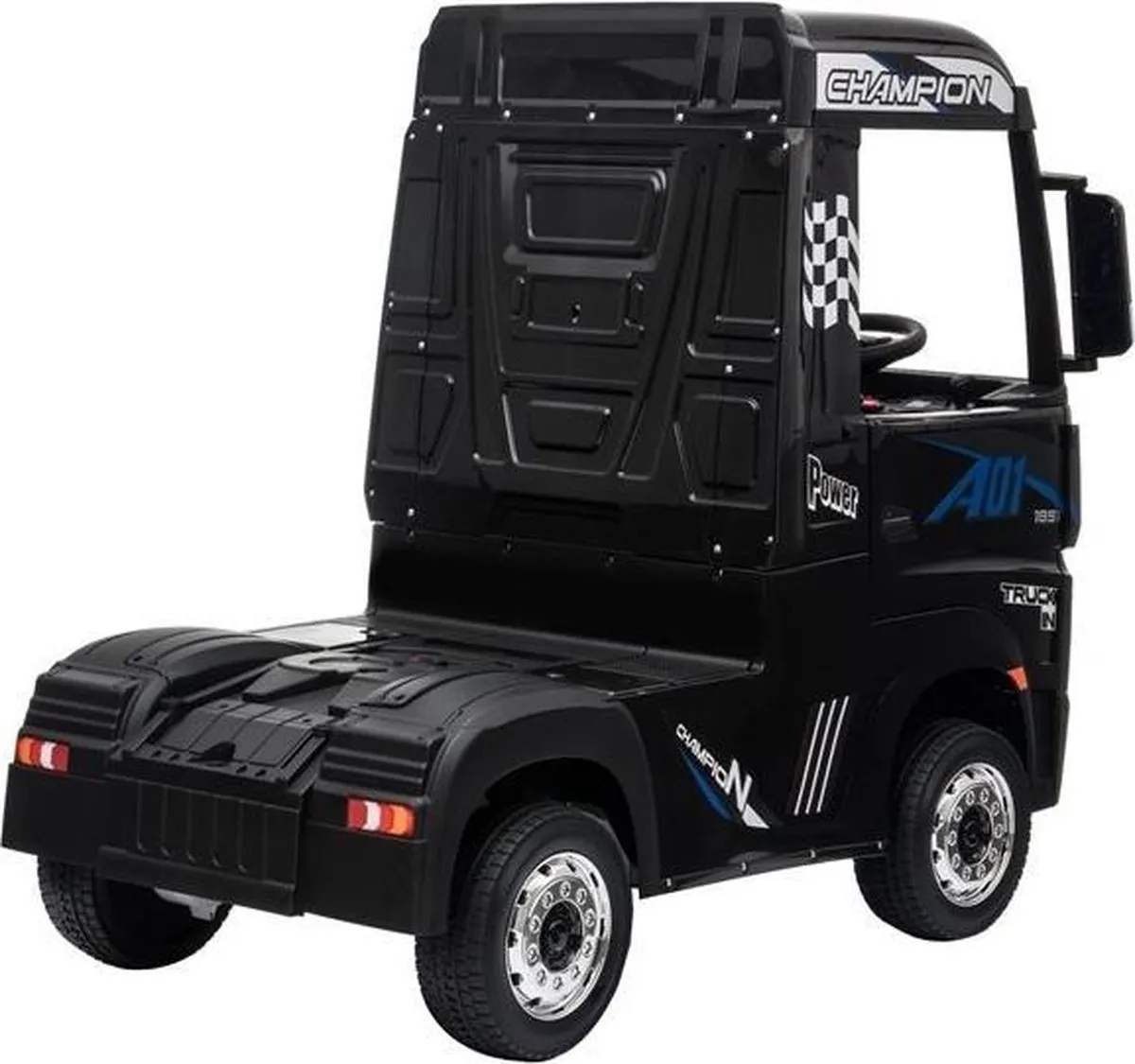 Mercedes-Benz Accu Truck 4x4 24V Elektrische Kinder Vrachtwagen - 2x Accu - Zwart