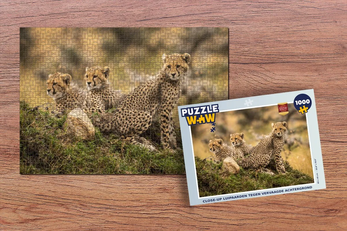 PuzzleWow Luipaard Bos Legpuzzel 1000 Stuks - Multicolor