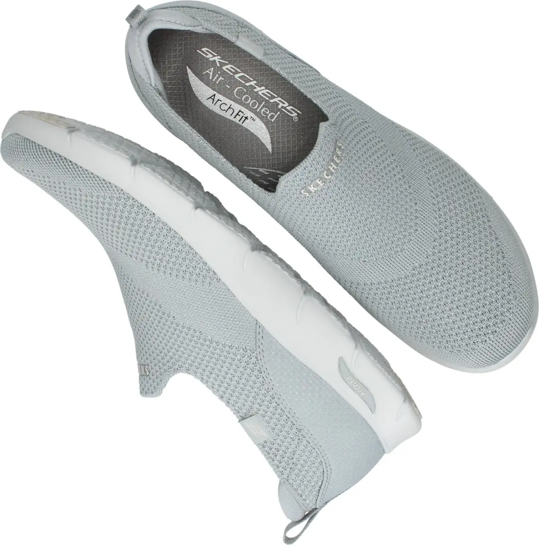 Skechers Arch Fit Refine Iris Instappers - Dames - Grijs - Maat:41 - afbeelding 5 van 6