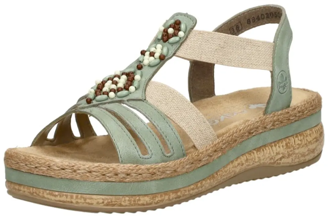 Rieker V0920 Sandalen - Mint - Maat 38 - afbeelding 2 van 6