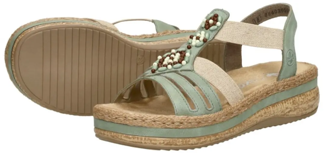 Rieker V0920 Sandalen - Mint - Maat 38 - afbeelding 6 van 6