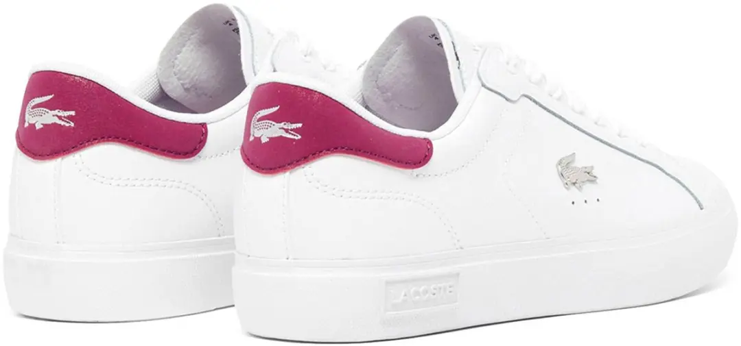 Lacoste Powercourt Sneakers Dames 40 - Wit/Paars - afbeelding 5 van 6