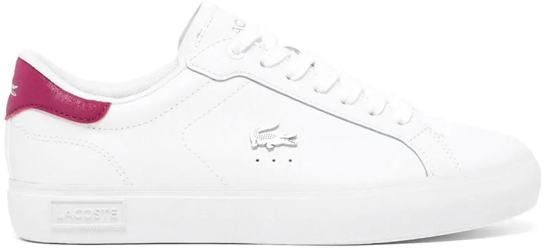 Lacoste Powercourt Sneakers Dames 40 - Wit/Paars - afbeelding 3 van 6