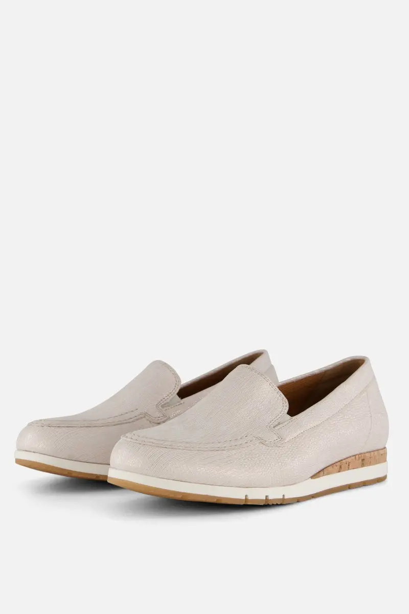 Gabor Instappers Nubuck Wit - Maat 40