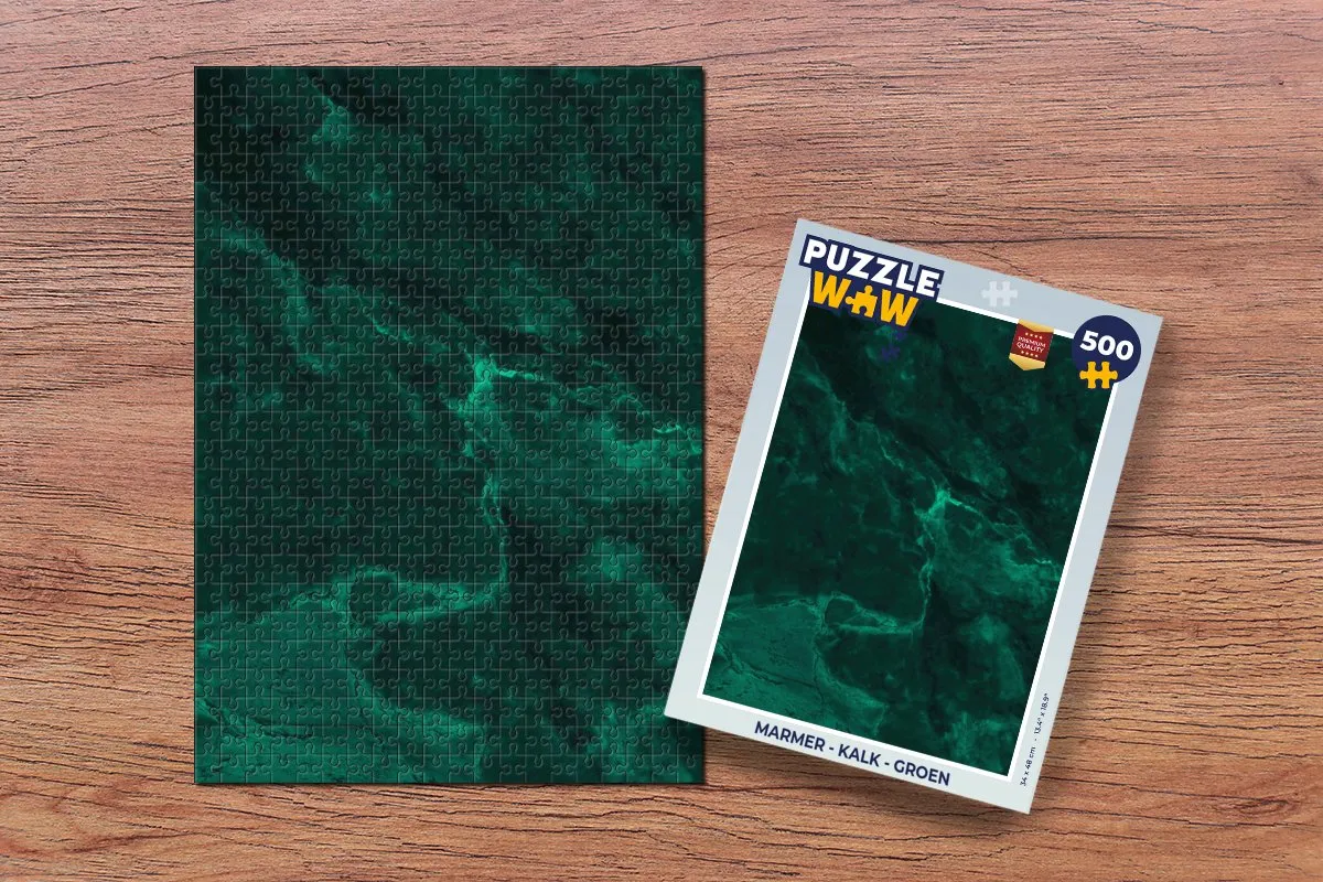PuzzleWow Marmerlook Legpuzzel 500 Stuks - Multicolor