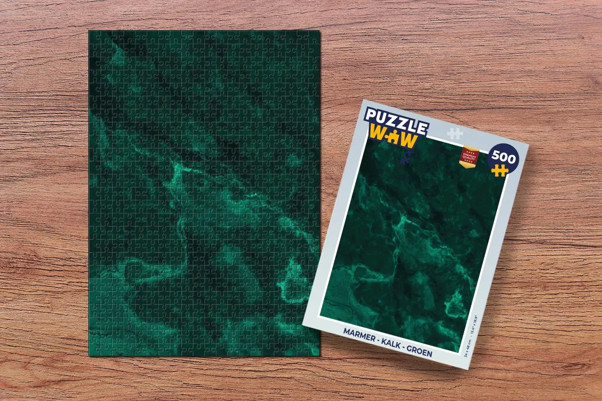 PuzzleWow Marmerlook Legpuzzel 500 Stuks - Multicolor