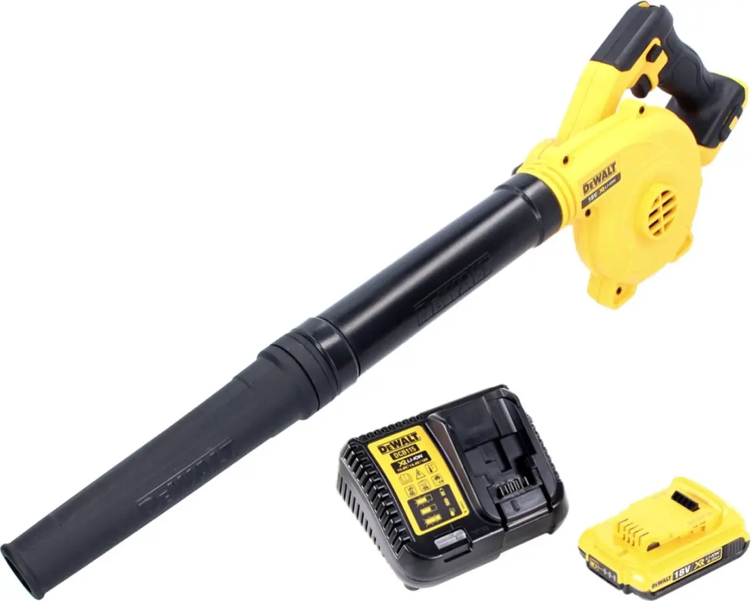 DeWalt DCV100 Accubladblazer 18V - 290 km/h - 265W - 1x 2.0Ah - afbeelding 4 van 5