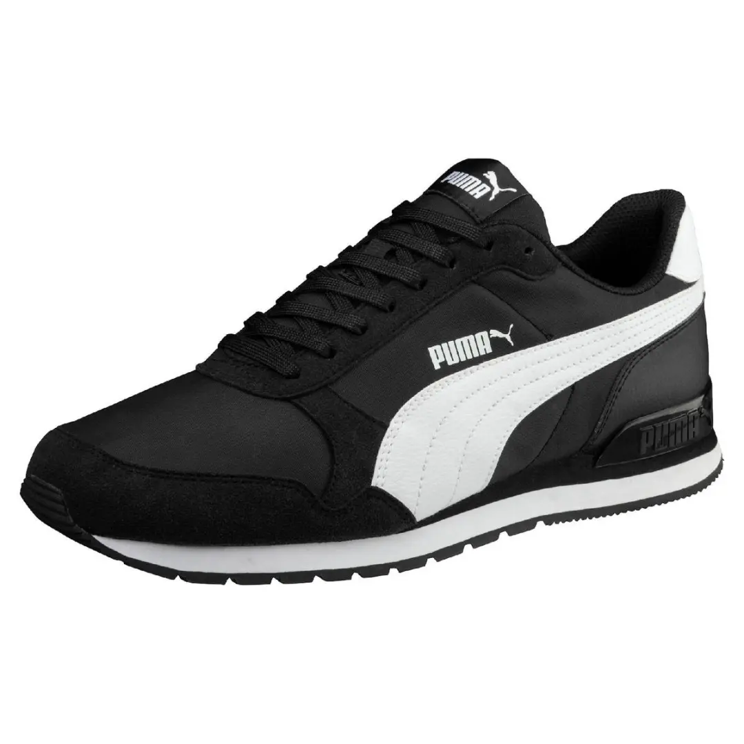 PUMA ST Runner v2 Sneakers - 365278 01 Black-White - afbeelding 3 van 6