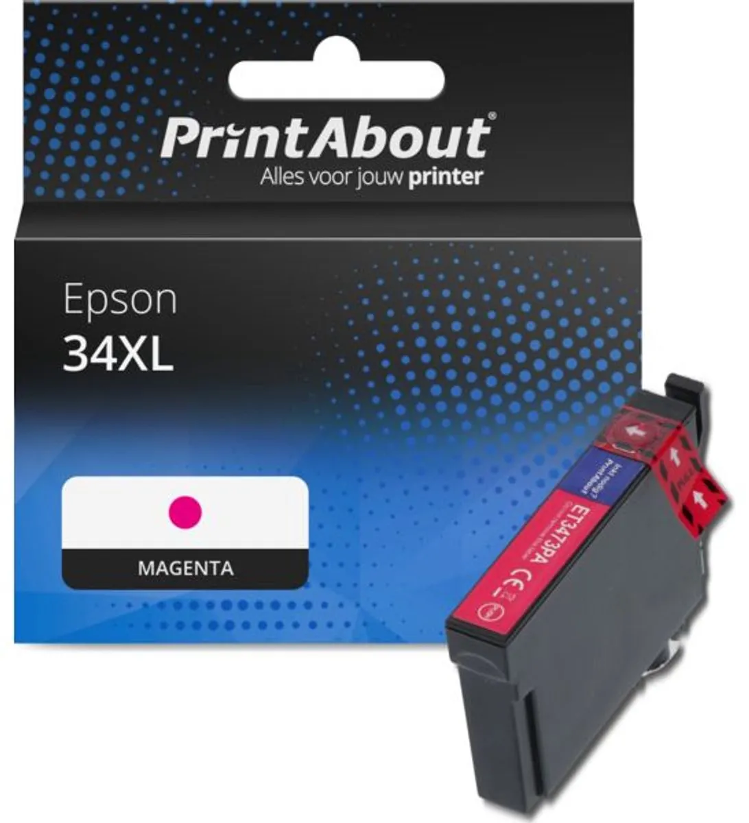 PrintAbout Inktcartridge C13T34734010 Magenta - 1500 pagina's - Epson