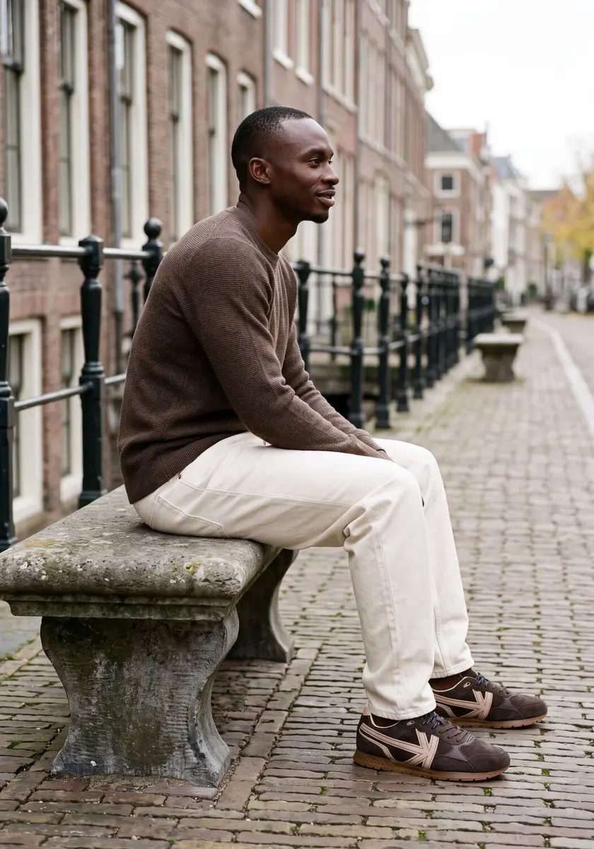 Kaotiko Seattle Heren Sneakers - Bruin - Maat 46 - afbeelding 3 van 6