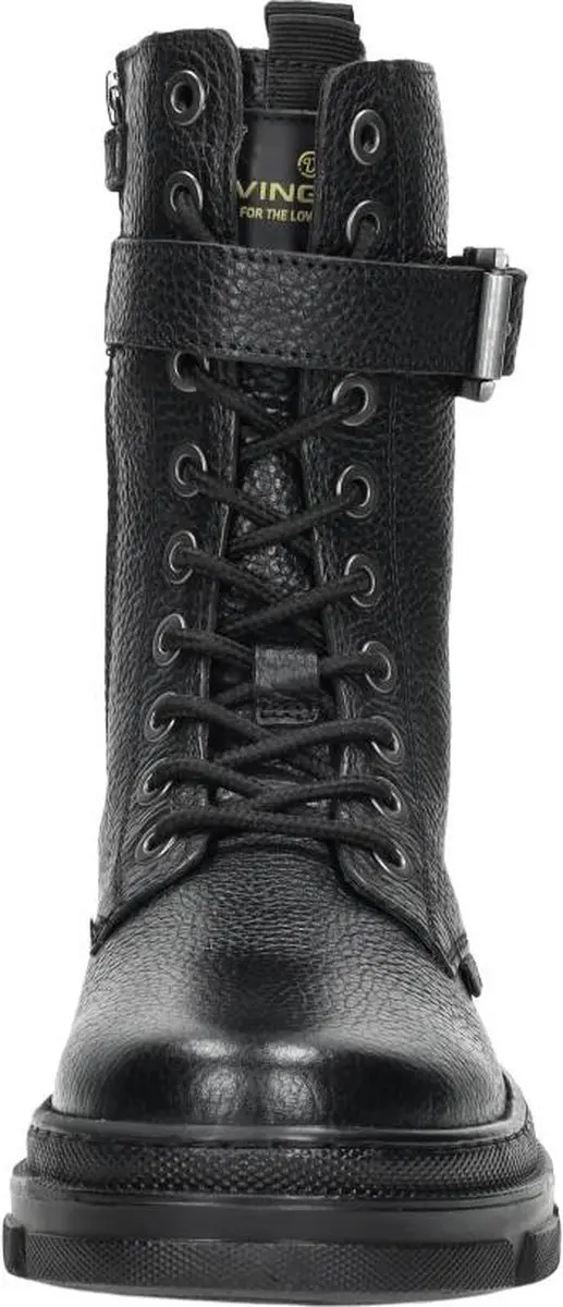 Vingino Jennifer Hi Veterboots - Zwart - Maat 38 - afbeelding 6 van 6