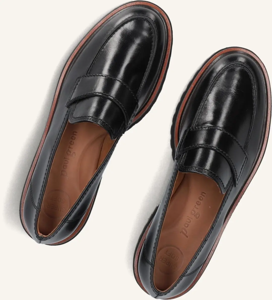 Paul Green 2683 Loafers Dames - Zwart - Maat 38