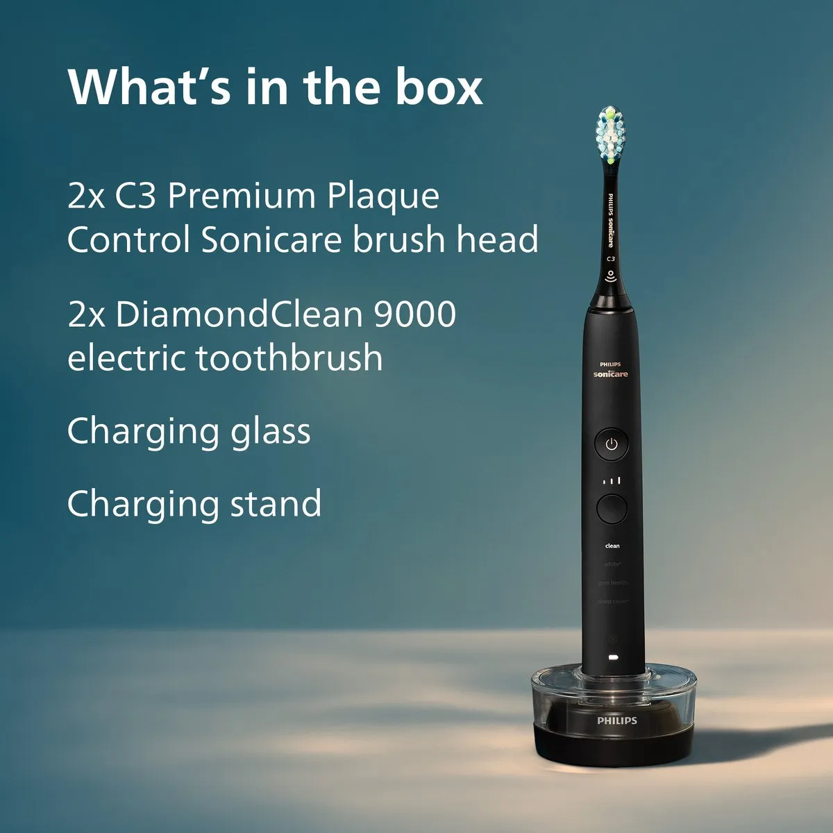Philips Sonicare DiamondClean 9000 HX9914/54 Elektrische Tandenborstel - 2 Stuks