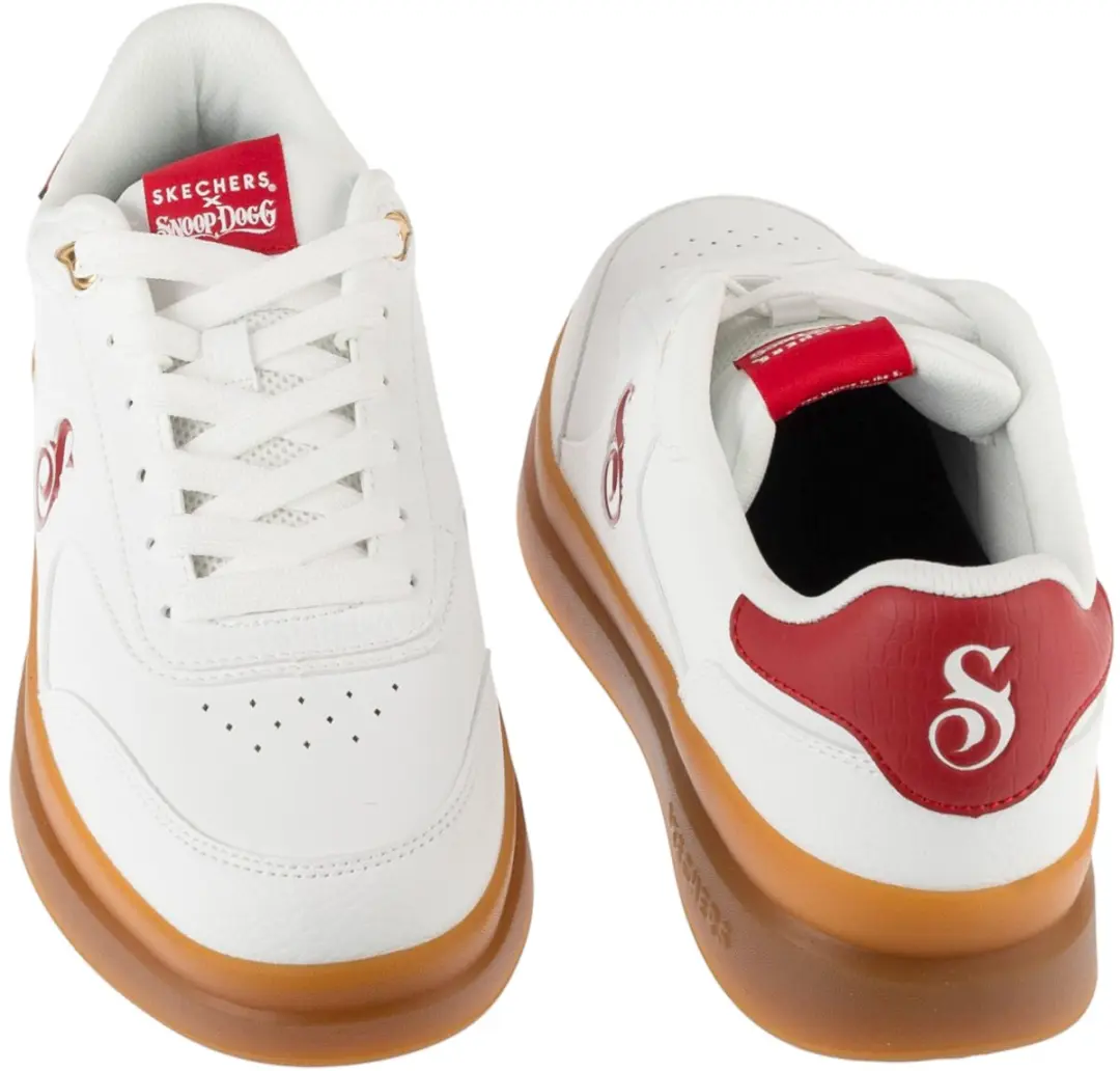 Skechers Duraleather Sneaker 251200-WRD - Wit - afbeelding 5 van 5