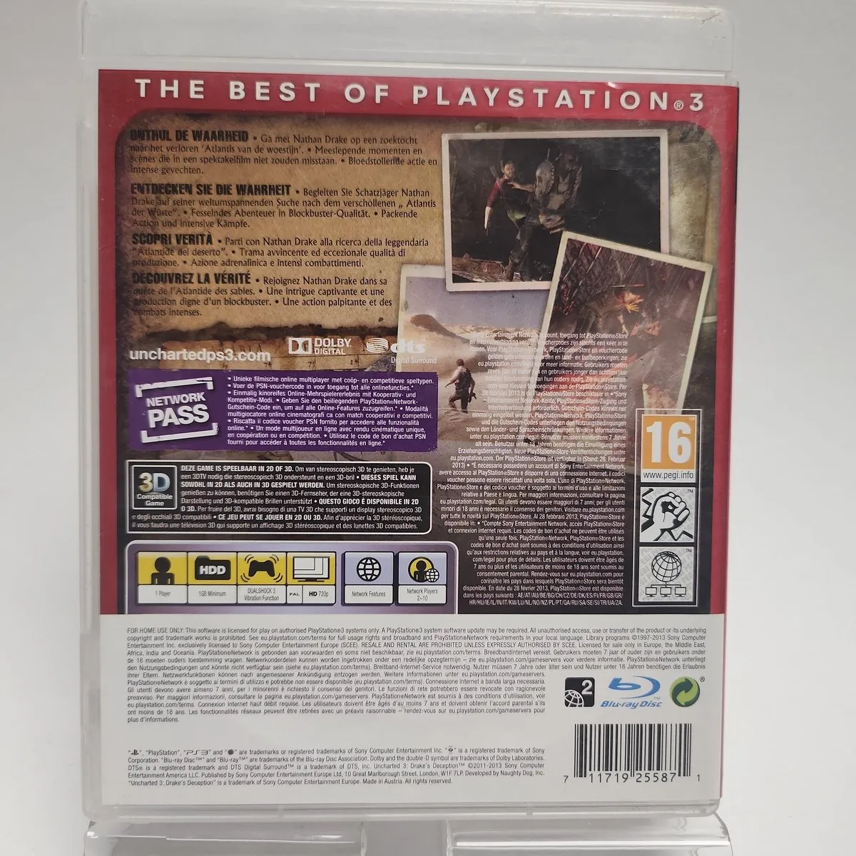Sony PlayStation Uncharted 3 Drake's Deception Essentials Edition