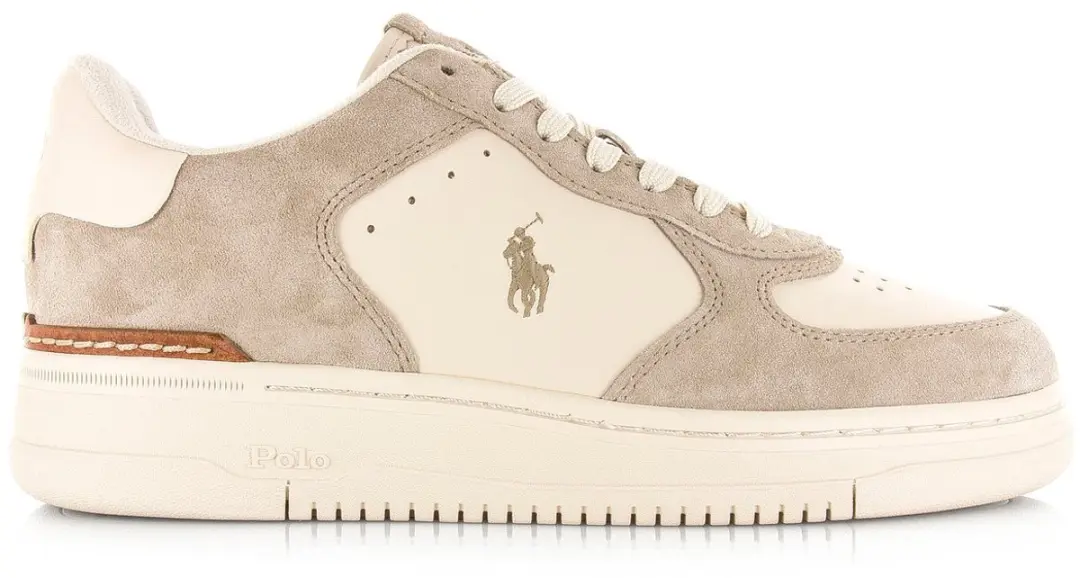 Polo Ralph Lauren Masters Court Low Top - Beige - Maat 44 - afbeelding 3 van 6