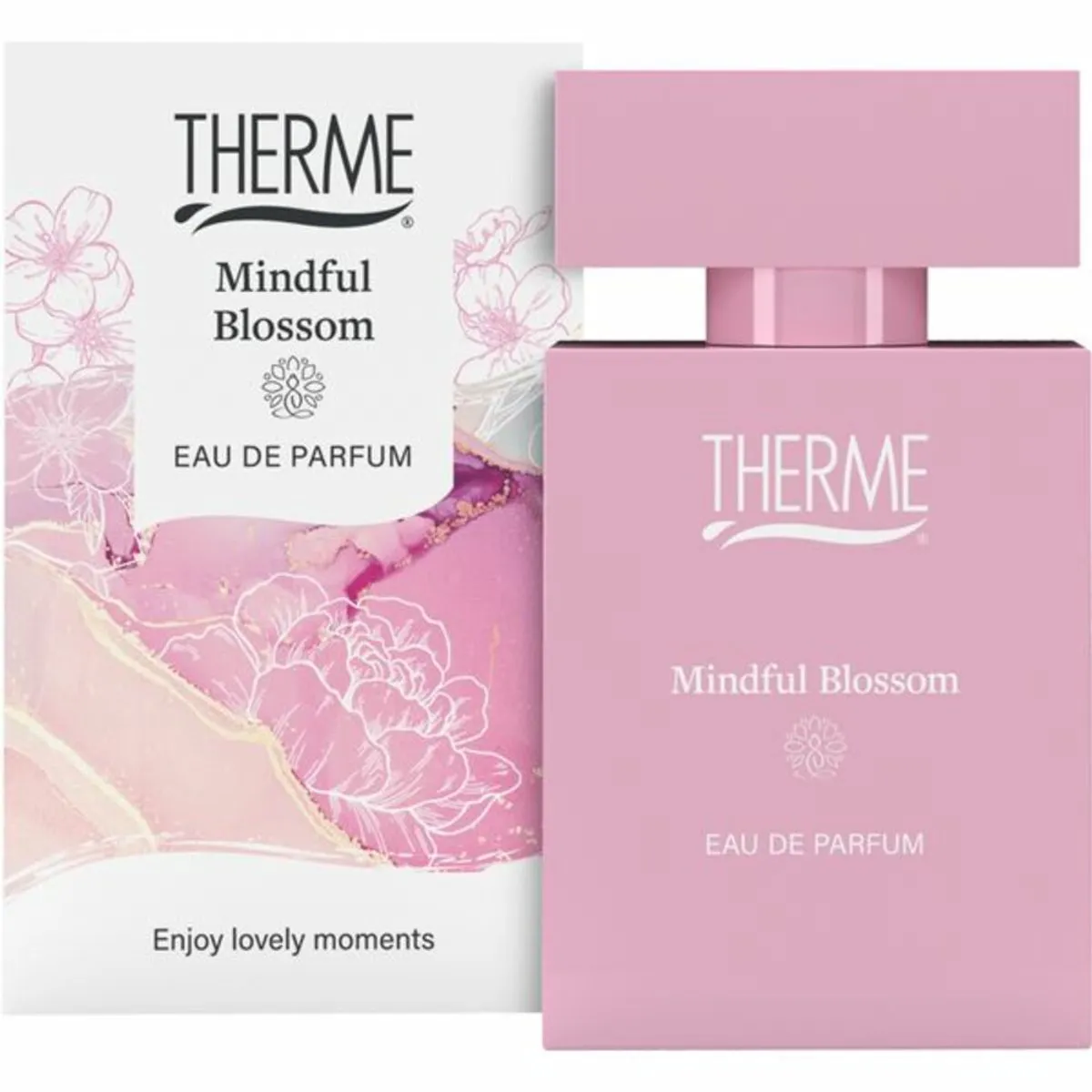 Therme - Mindful Blossom - Eau de Parfum - Verfrissend - 30ml - Voordeelverpakking - 4 stuks - Pioenroos - Wellness