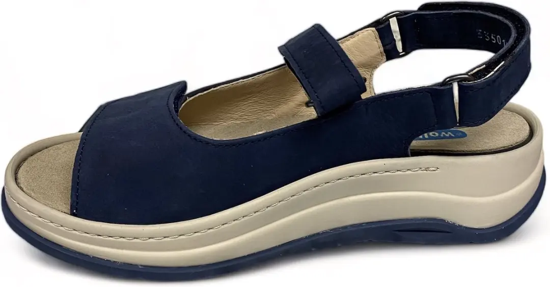 Wolky Adura Timber Sandaal - Denim Blauw 41 - afbeelding 3 van 6