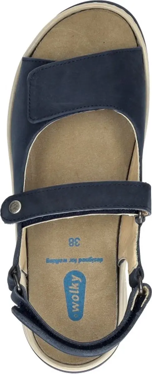 Wolky Adura Timber Sandaal - Denim Blauw 41 - afbeelding 4 van 6