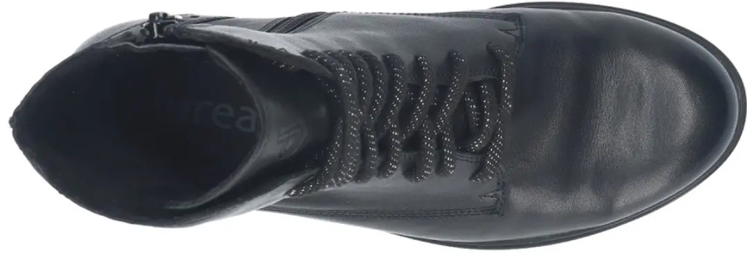 Durea Dames Veterboot 9826-835-1898 - Zwart - Maat 40