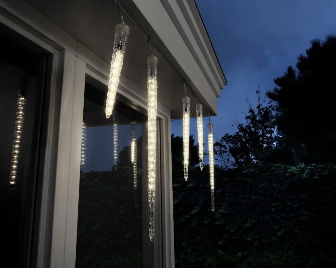 Lumineo IJspegelverlichting LED Warm Wit 250cm - 76 Lichtjes