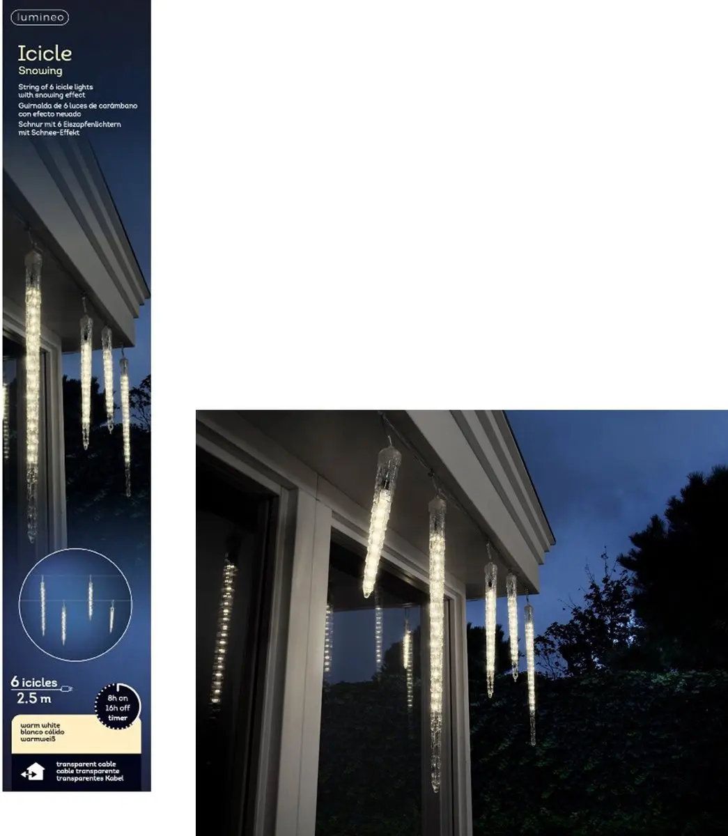 Lumineo IJspegelverlichting LED Warm Wit 250cm