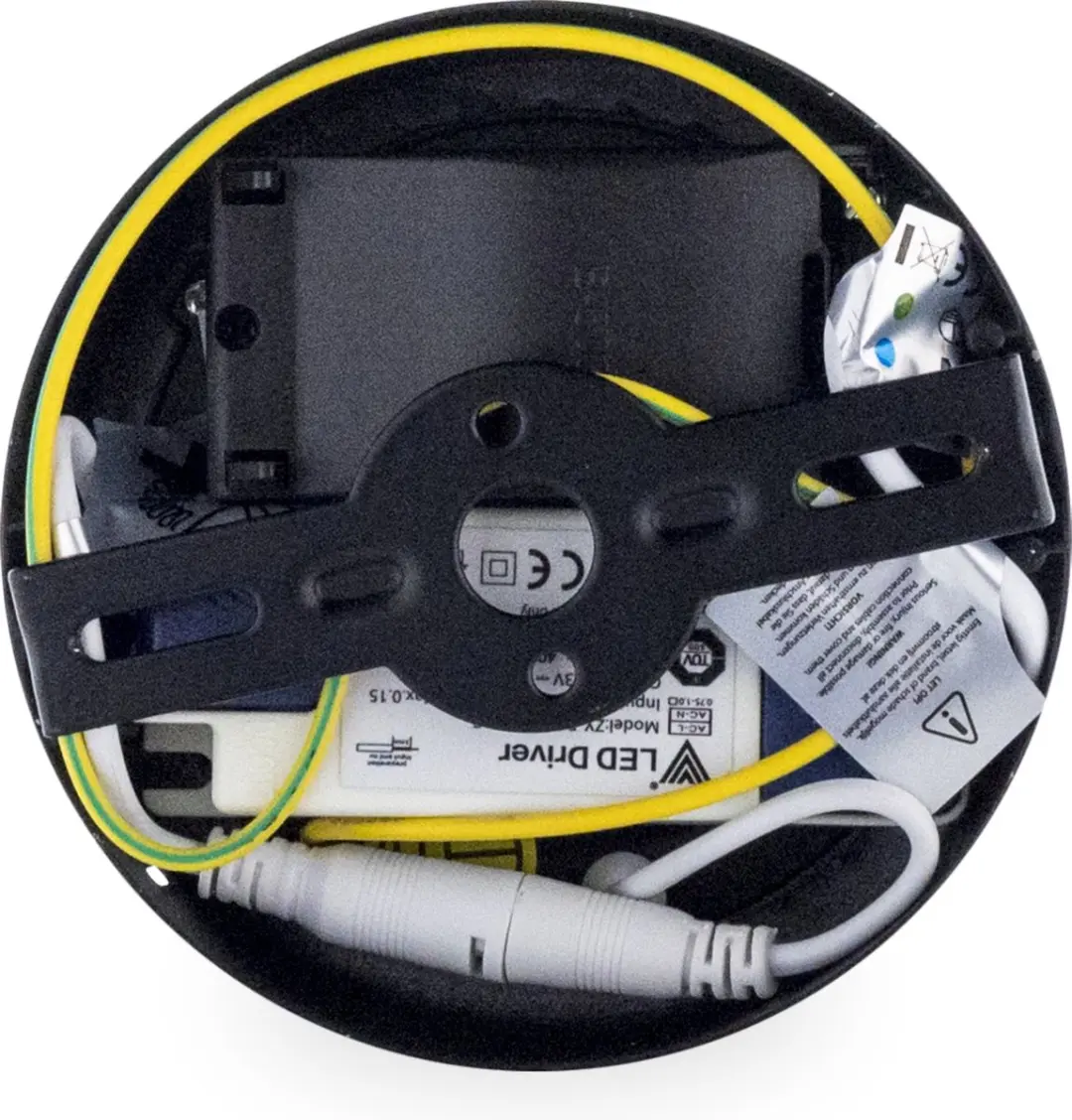 Groenovatie LED Plafondlamp 6W - Rond Ø12cm - Zwart - afbeelding 4 van 6