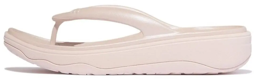 FitFlop Dames teenslippers met reliëf Metallic Recovery teenslippers met teenba