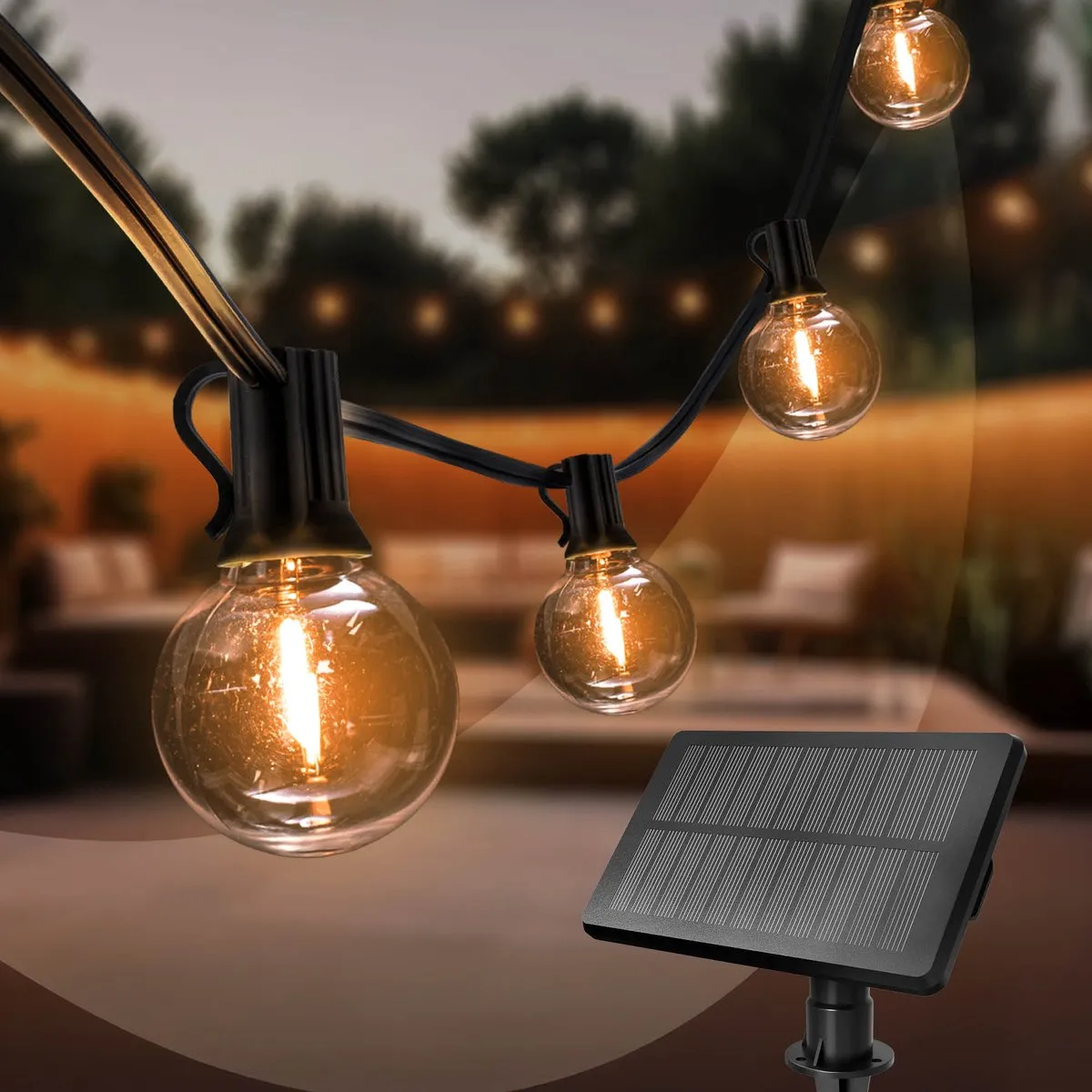 LEDVION Solar Lichtsnoer 5.5M 50 LED IP44