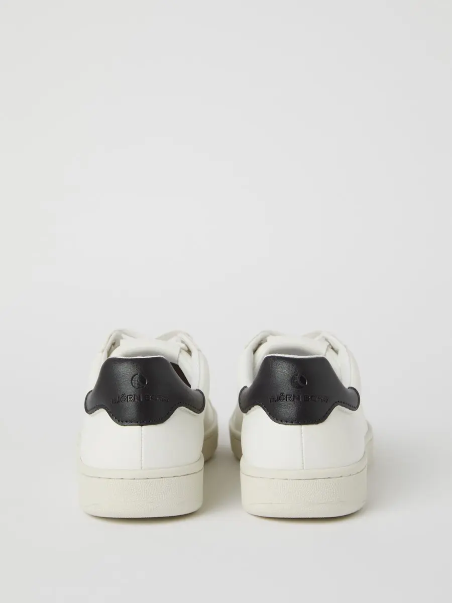 Björn Borg Deuce Heren Sneakers - Wit/Donkerblauw - afbeelding 3 van 3
