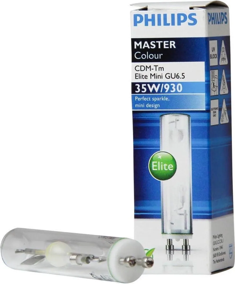Philips MASTERColour CDM-Tm Elite Mini 35W GU6.5 - 12 Stuks - afbeelding 6 van 6