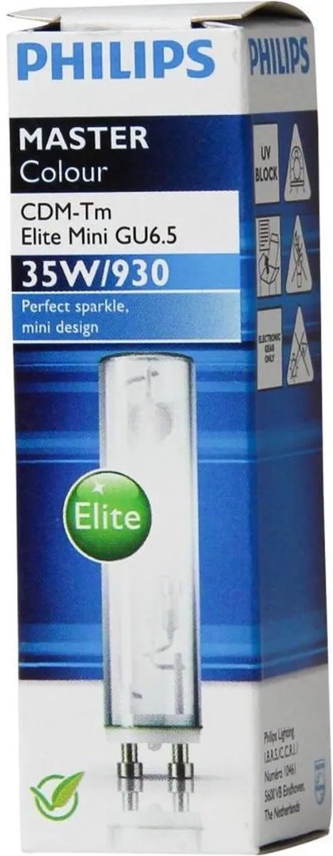 Philips MASTERColour CDM-Tm Elite Mini 35W GU6.5 - 12 Stuks