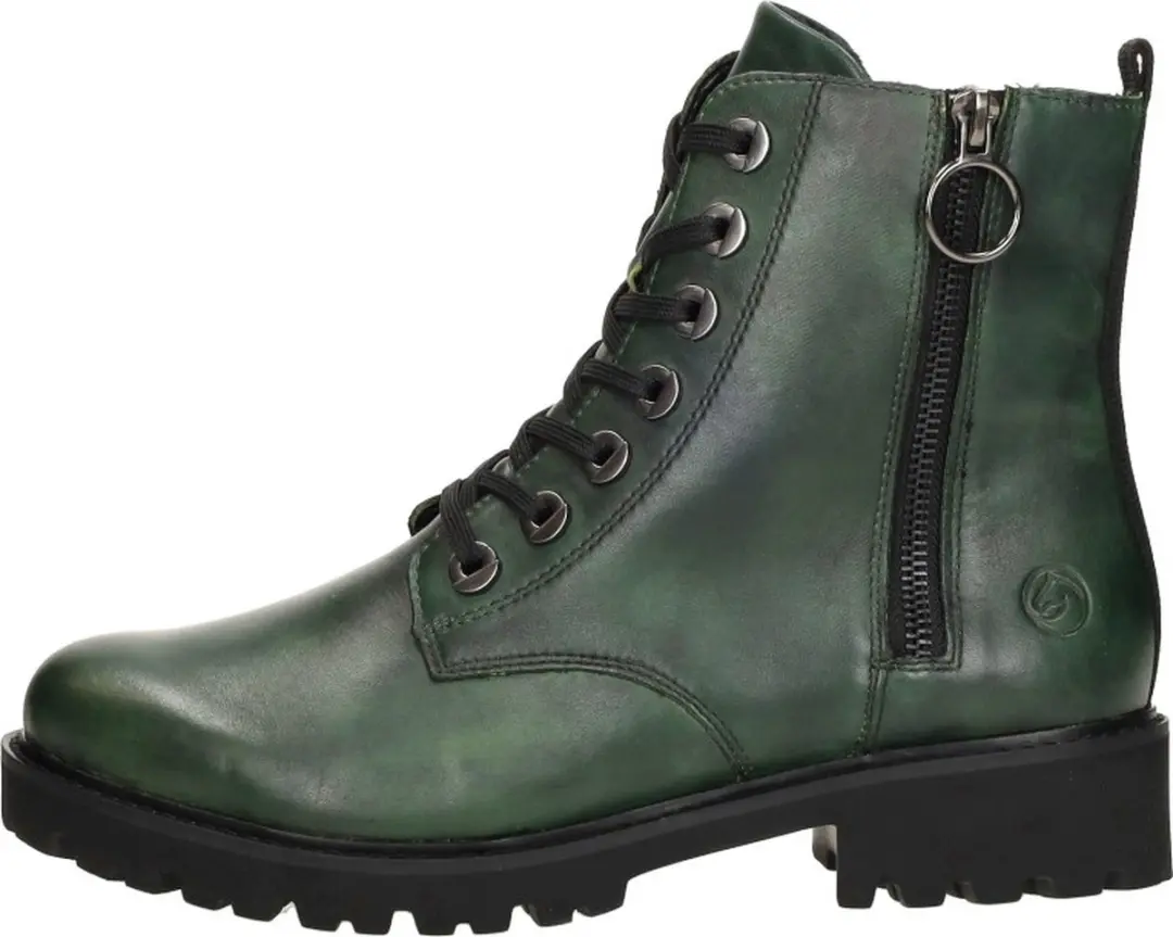 Remonte Veterschoenen Hoog - Groen - Maat 38 - afbeelding 3 van 6