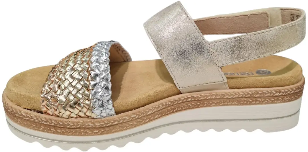 Remonte Leren Dames Sandalen - Goud - 43 - afbeelding 4 van 6