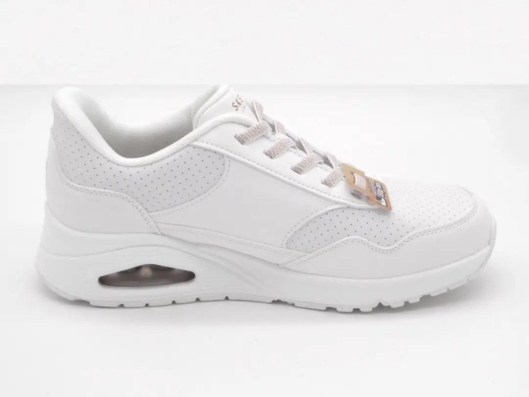 Skechers UNO Banksia Luxe Dames Instappers - Wit - afbeelding 5 van 5