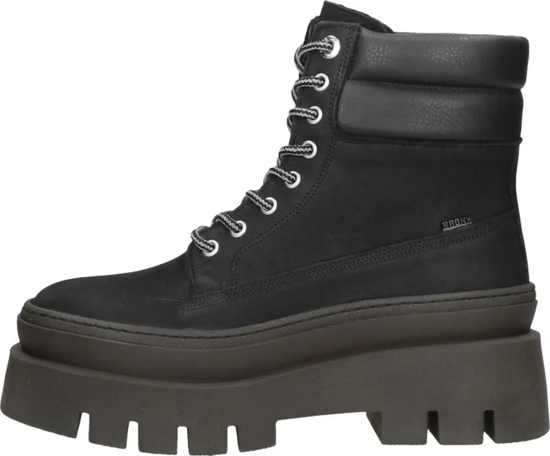 Bronx Evi-Ann Veterschoenen Hoog - zwart - Maat 39 - afbeelding 2 van 6