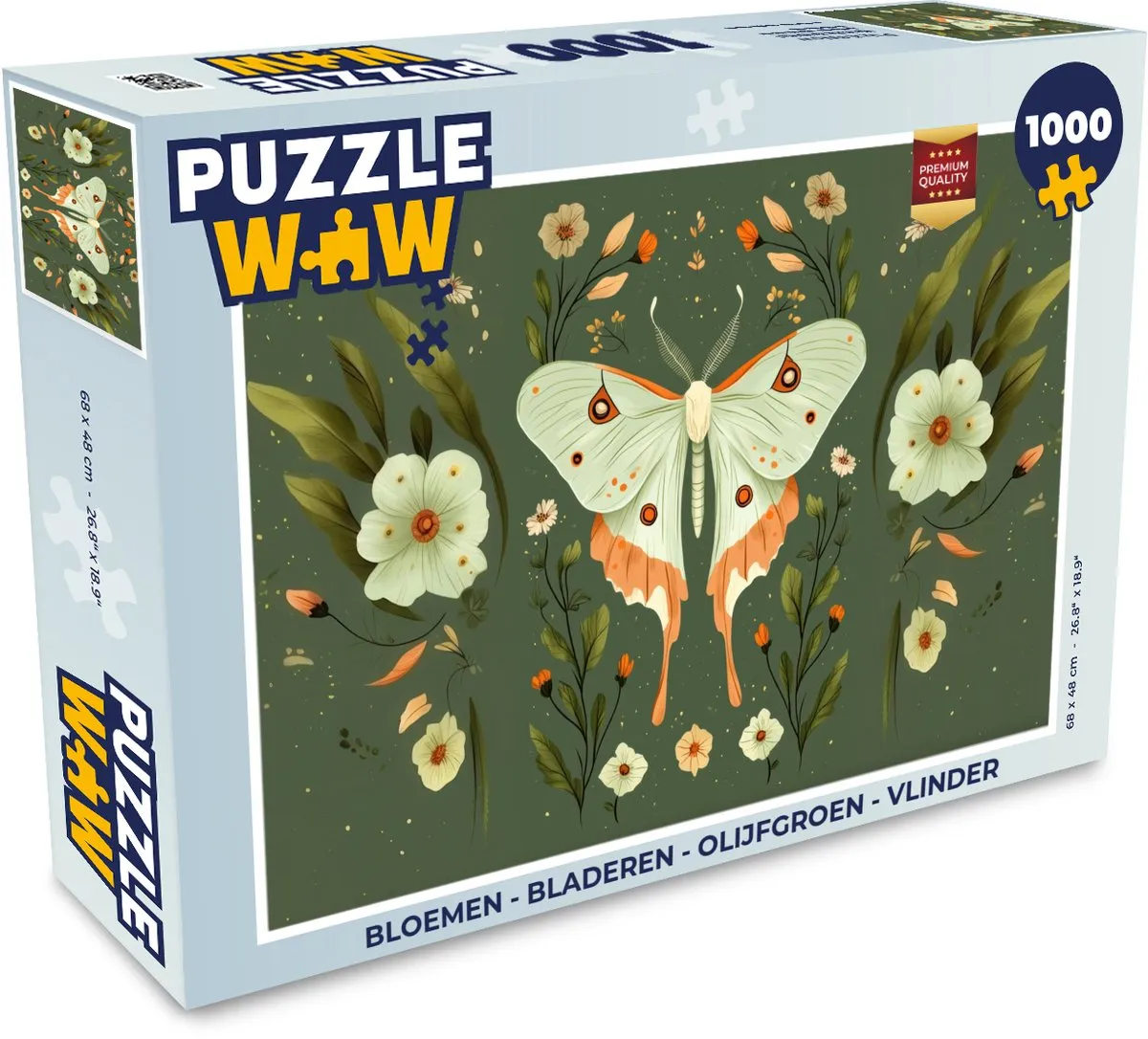 PuzzleWow Bloemen & Bladeren Legpuzzel 1000 Stuks