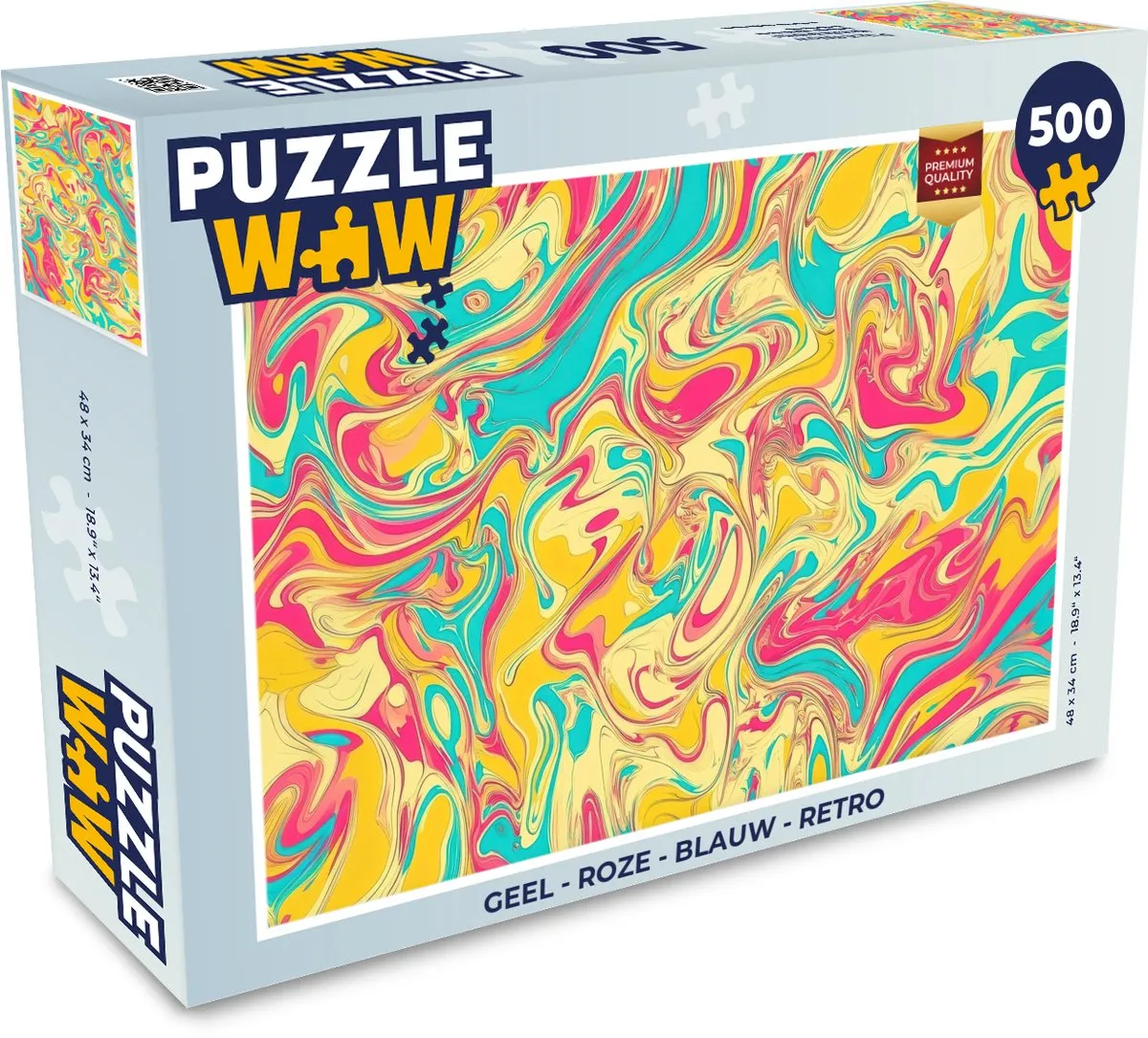 PuzzleWow Retro Legpuzzel 500 Stuks