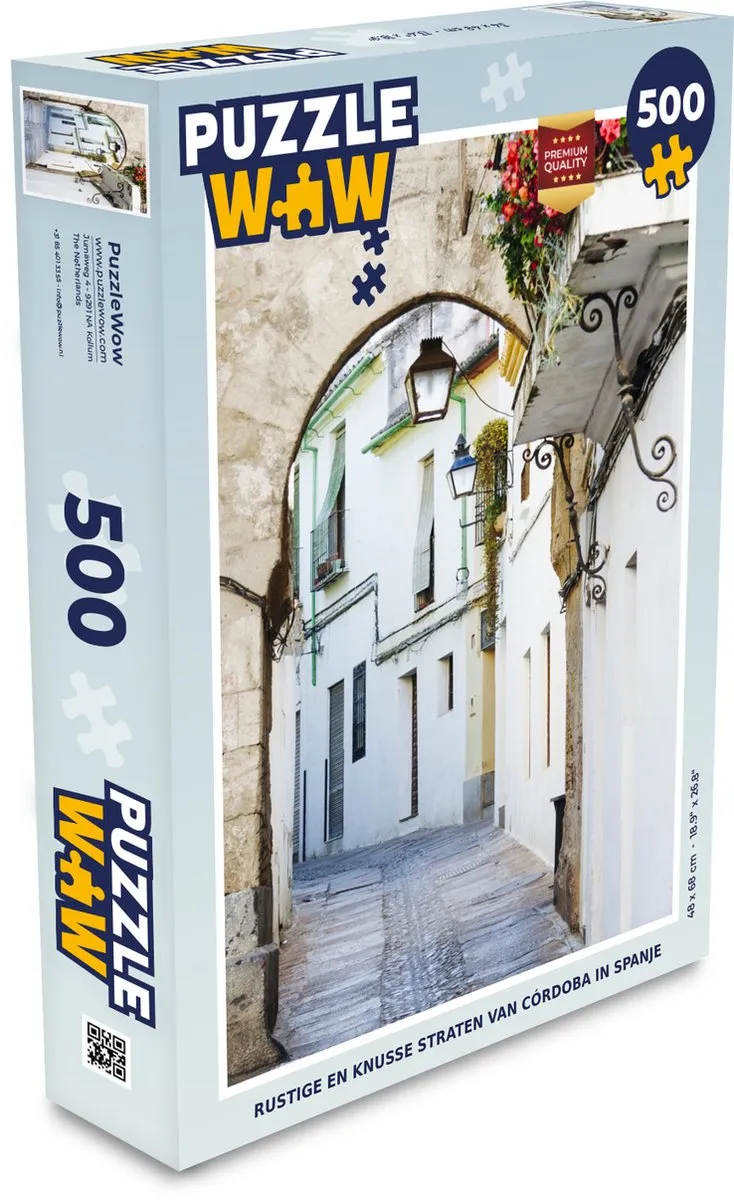 PuzzleWow Legpuzzel Rustige en knusse straten van Córdoba