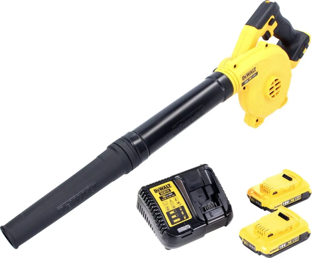 DeWalt DCV 100 Accubladblazer 18V - 2x 2.0Ah Accu + Lader - afbeelding 4 van 5