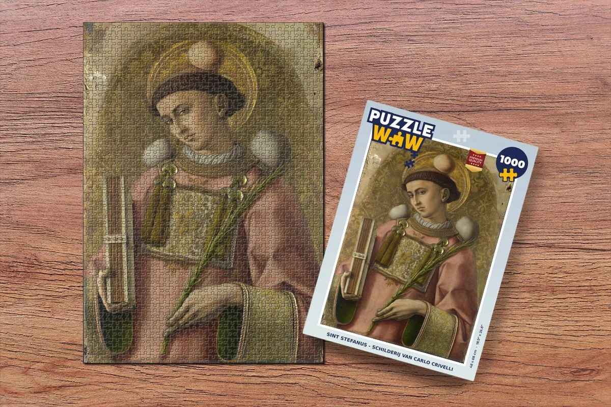 PuzzleWow Sint Stefanus Legpuzzel 1000 Stuks - Carlo Crivelli - Multicolor