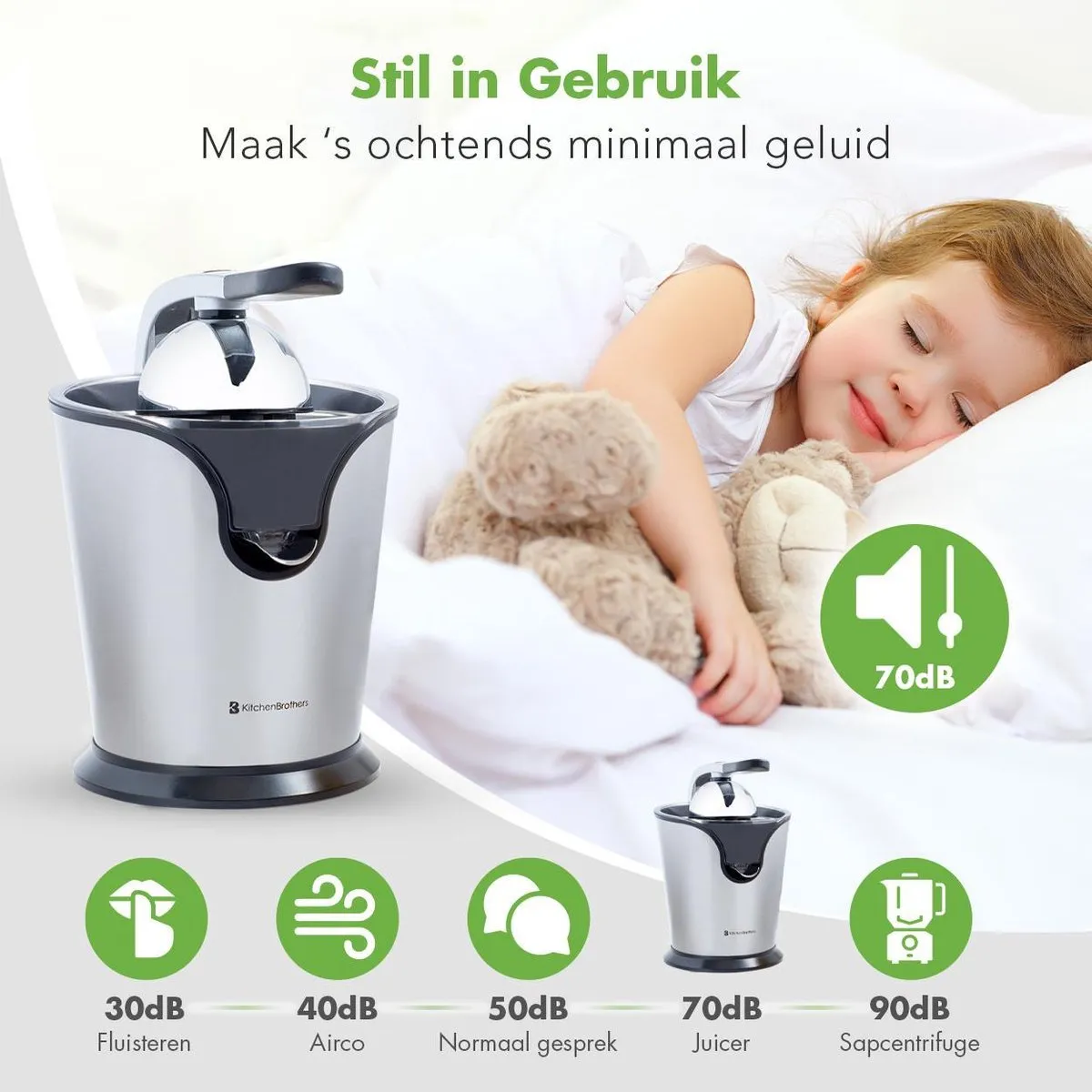 KitchenBrothers Citruspers KB708 - 160W - Zwart