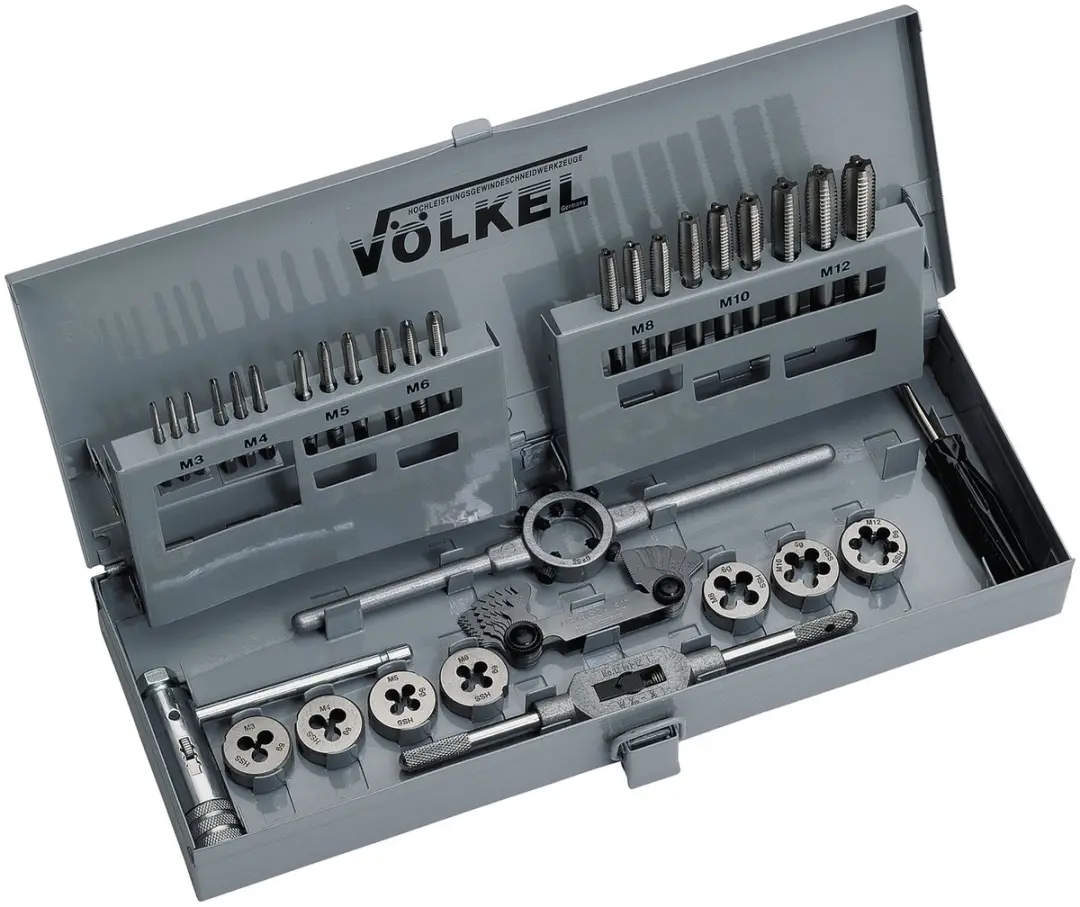 HBM Volkel Handtappen & Snijplatenset M3 - 31-delig Metaal - afbeelding 2 van 3