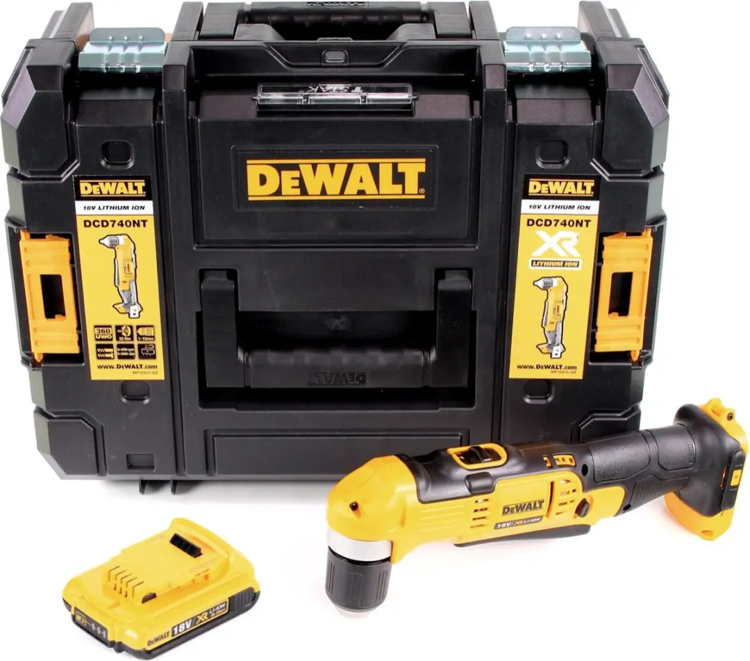 DeWalt DCD740NT Accu-haakse boormachine 18V 33Nm - 1x 2,0Ah accu - afbeelding 4 van 5