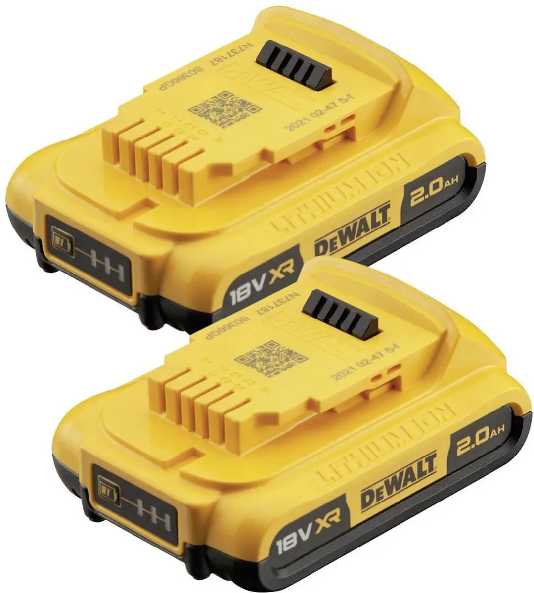 DeWalt DCB183D2-XJ Accu Set - 18V 2Ah Li-ion - 2 Stuks - afbeelding 2 van 6