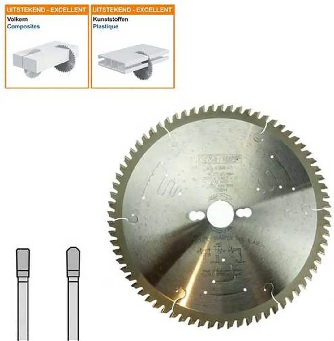 CMT HW Cirkelzaagblad 254mm - 72 Tanden - Hout - afbeelding 4 van 4